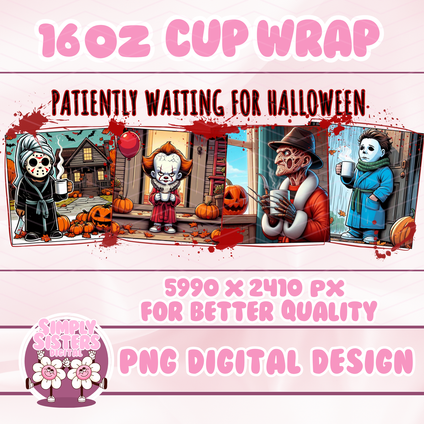 LITTLE SLASHER HALLOWEEN CUP WRAP