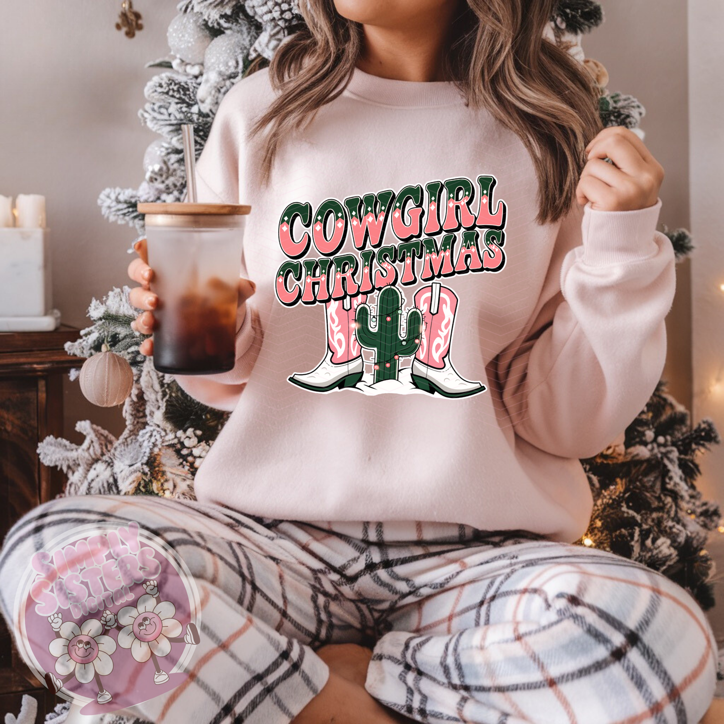 COWGIRL CHRISTMAS PNG
