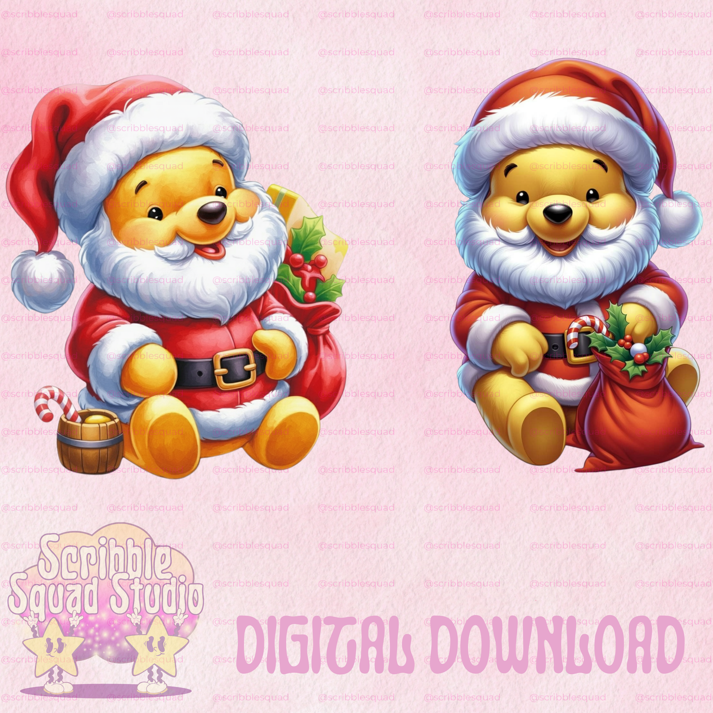 POOH SANTA PNG