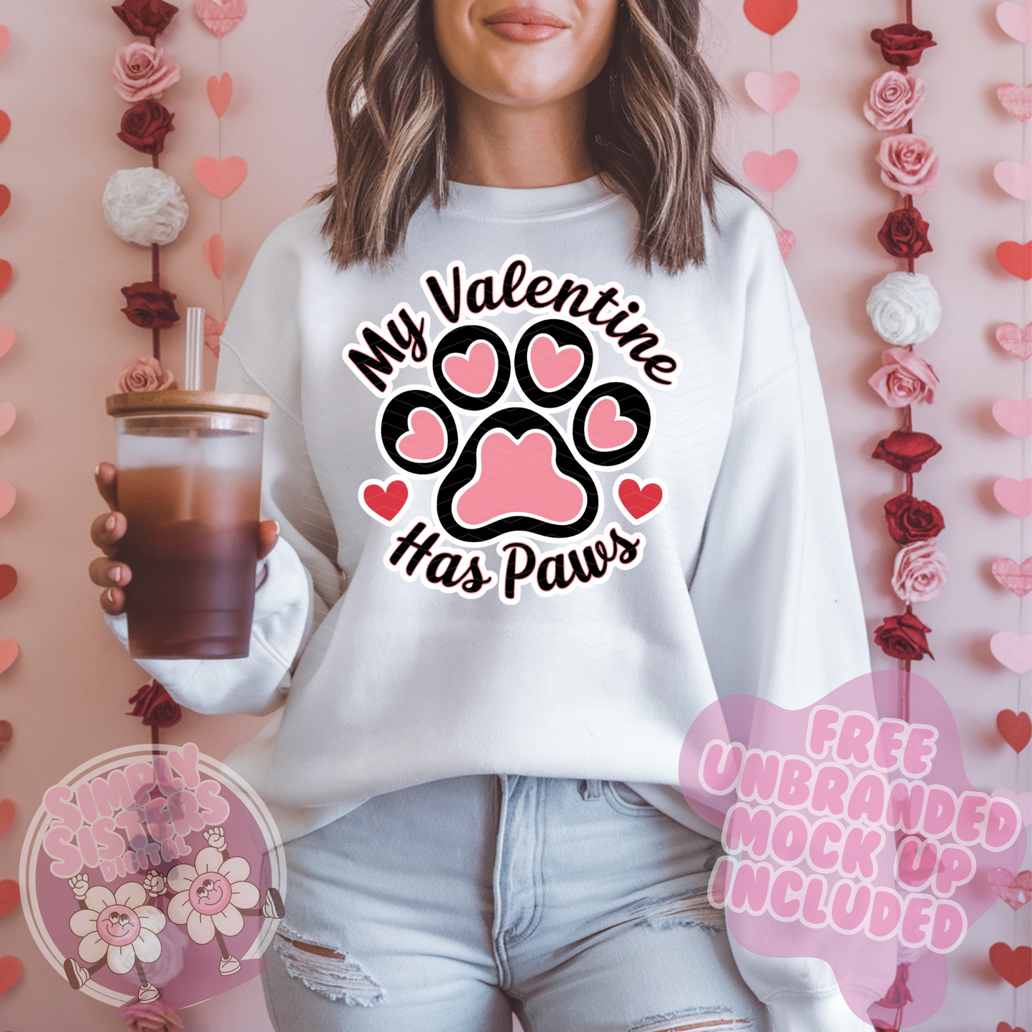 MY VALENTINE HAS PAWS PNG