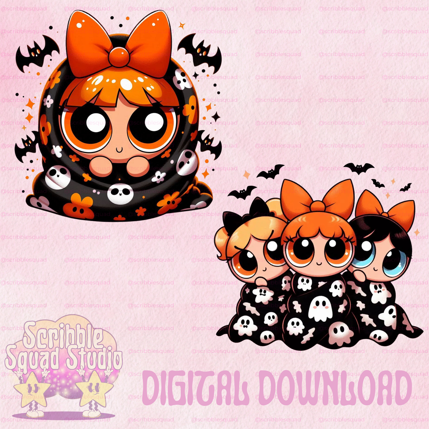 POWDER PUFF SPOOKY PNG