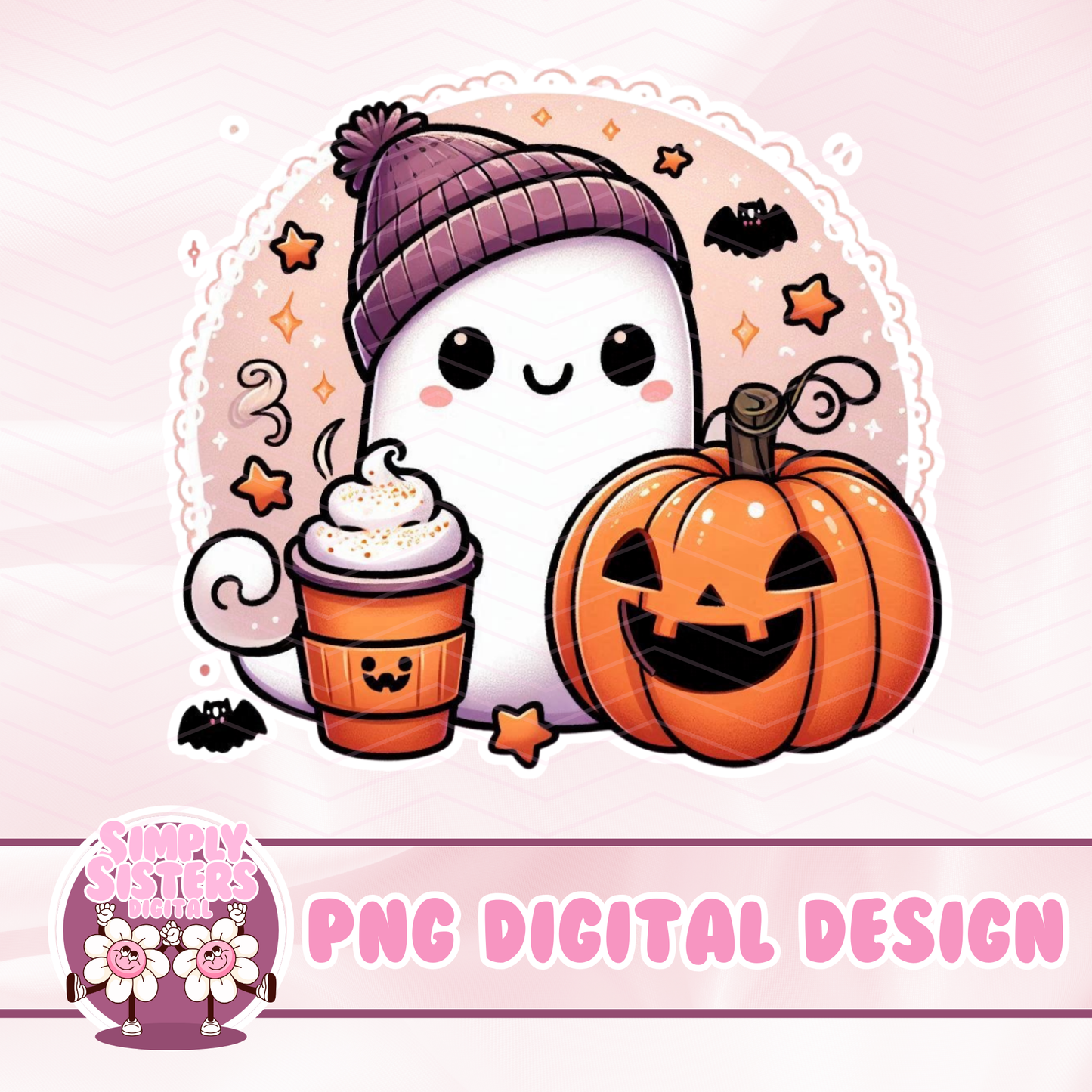 PASTEL GHOULS AND PUMPKIN SPICE PNGS