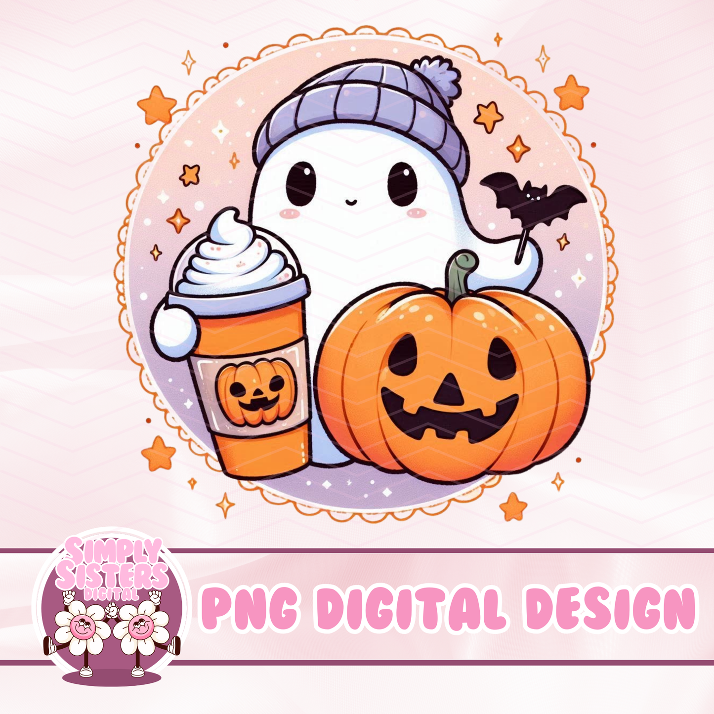 PASTEL GHOULS AND PUMPKIN SPICE PNGS