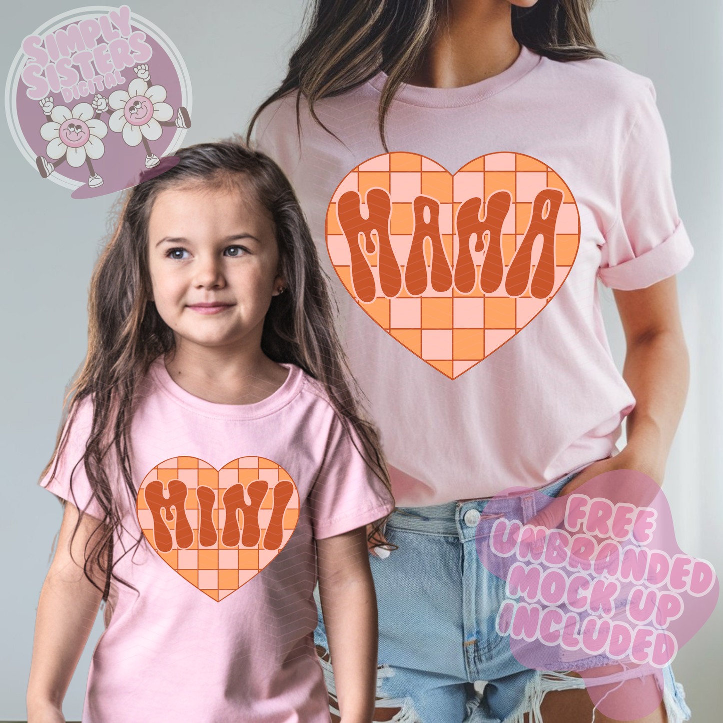 MAMA & MINI HEART PNGS