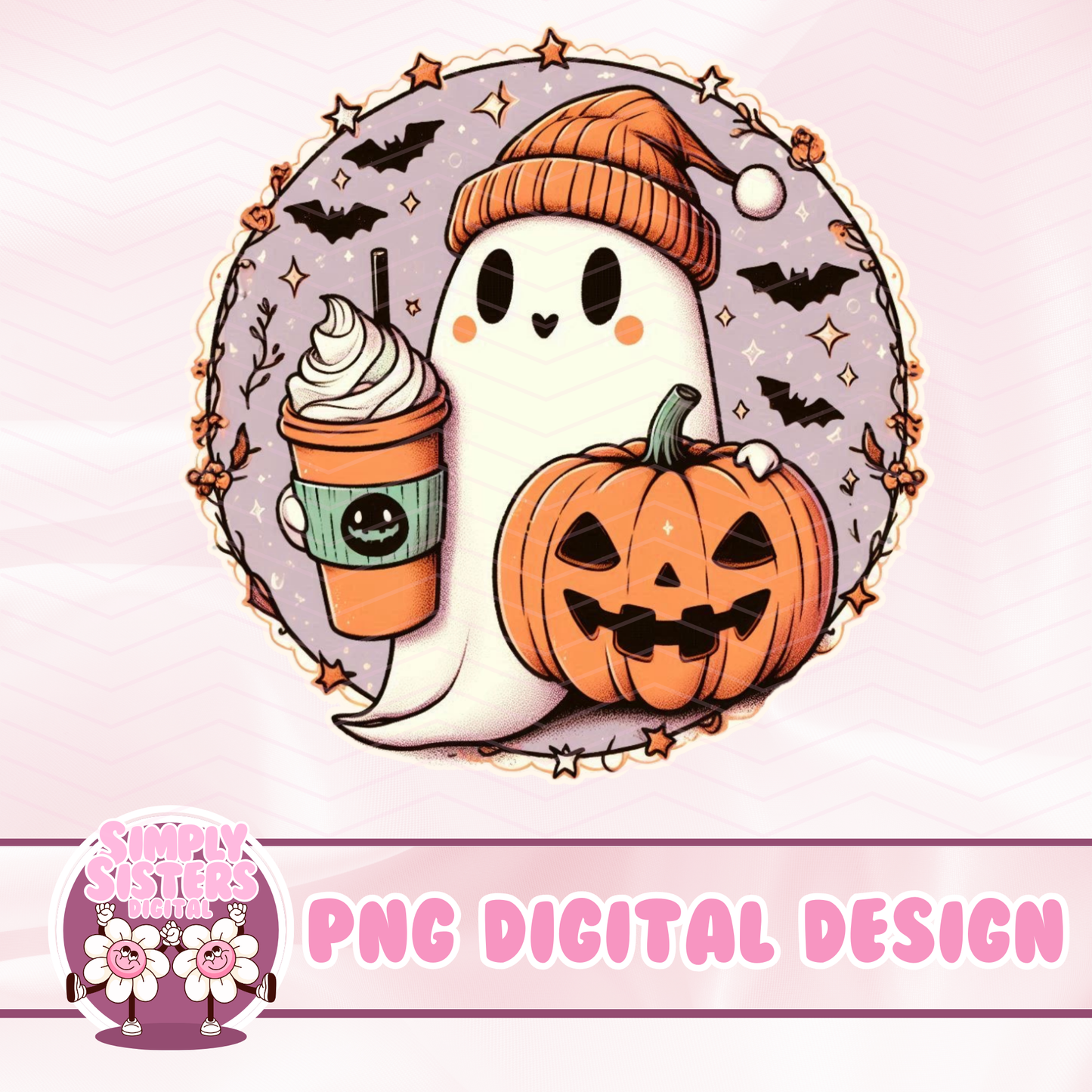 PASTEL GHOULS AND PUMPKIN SPICE PNGS