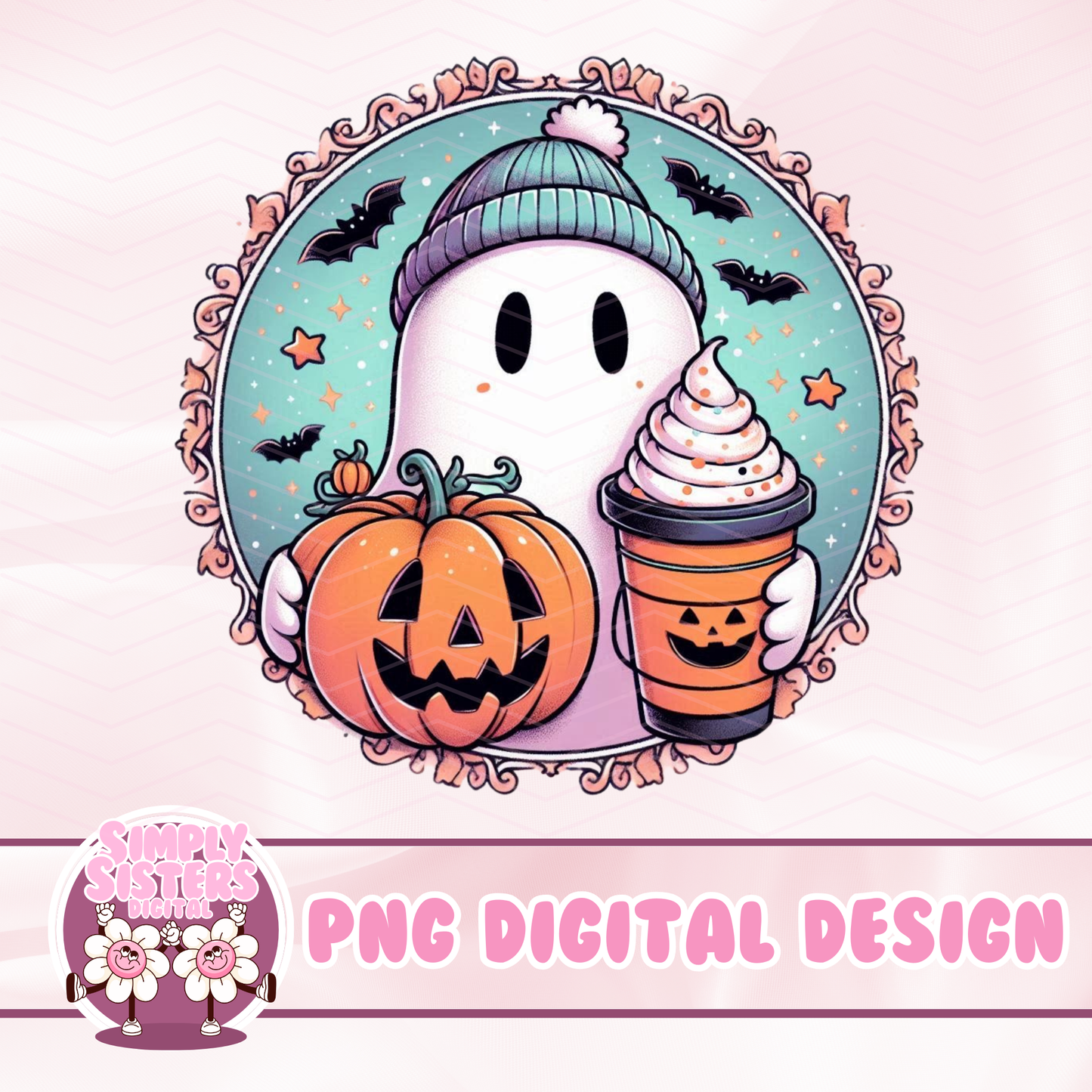 PASTEL GHOULS AND PUMPKIN SPICE PNGS