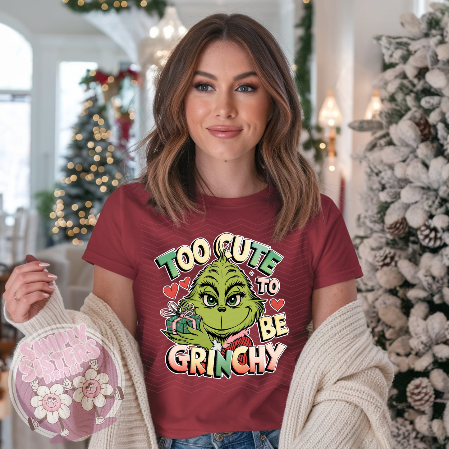 TOO CUTE GRINCHY PNG