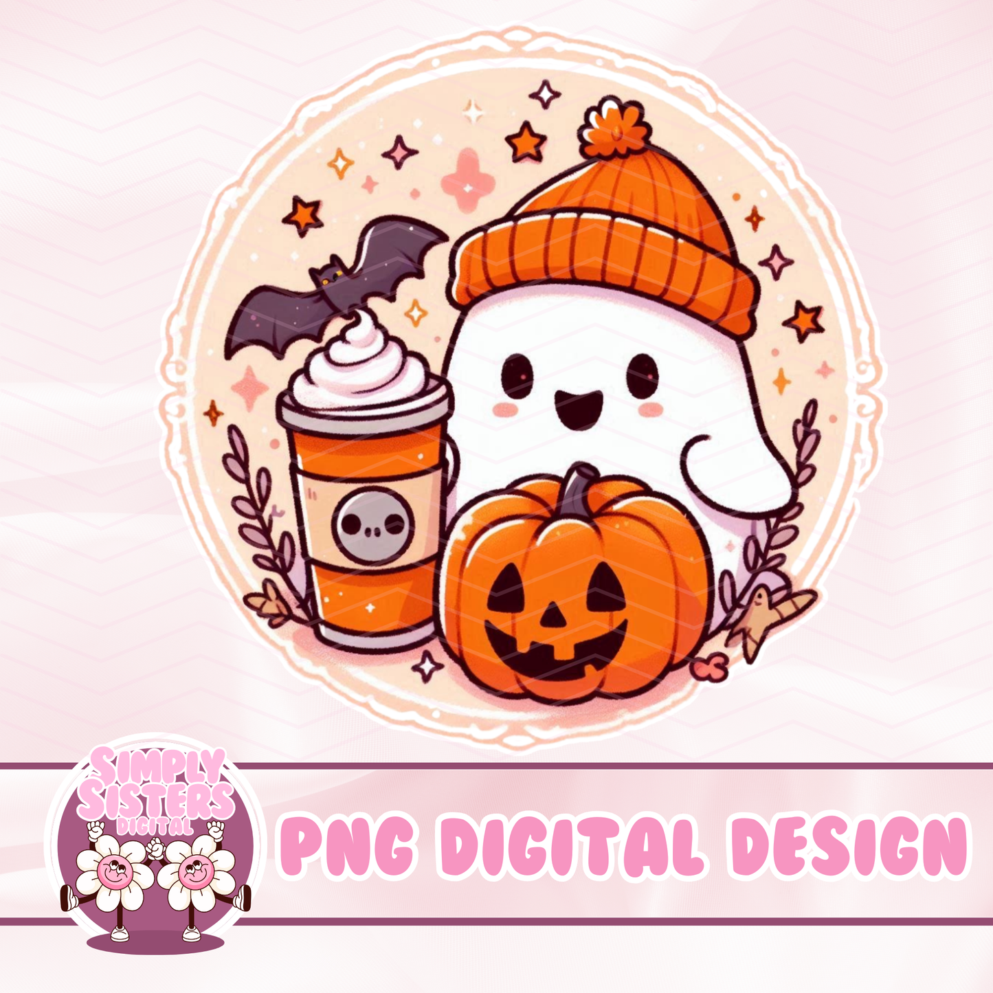 PASTEL GHOULS AND PUMPKIN SPICE PNGS