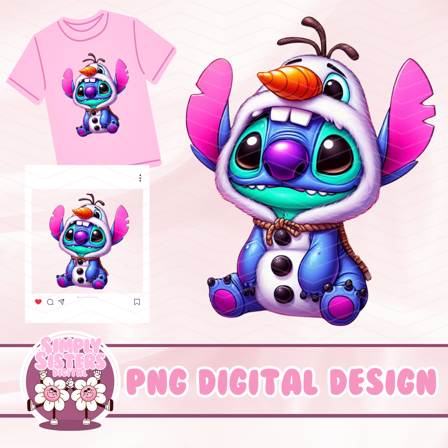 OLAF COSTUME STITCH PNG