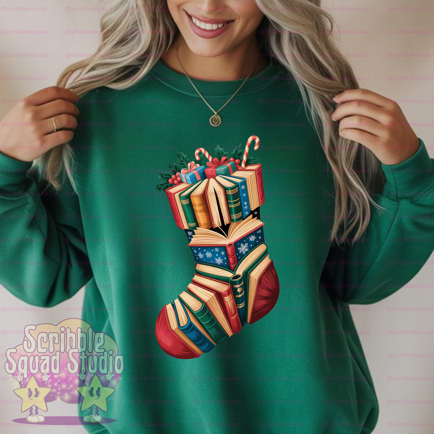 BOOK STOCKING PNG