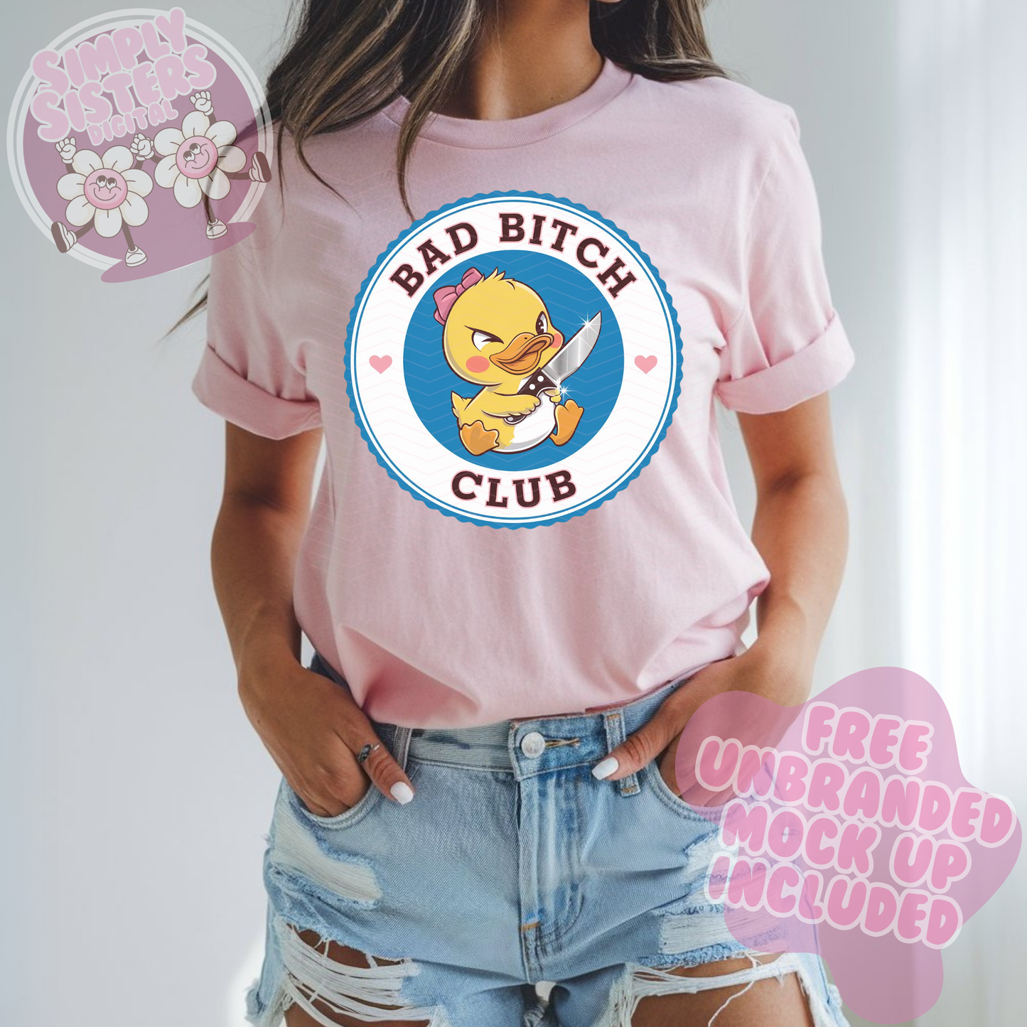BLUE BAD BITCH PNG