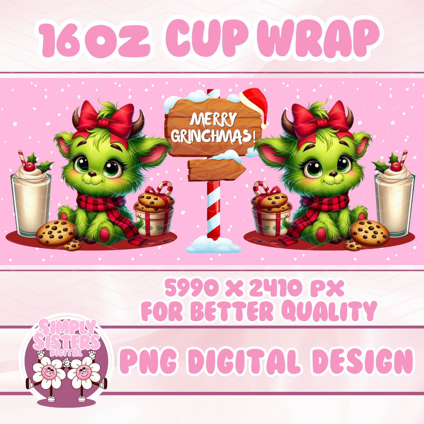 MERRY GRINCHMAS COW WRAP