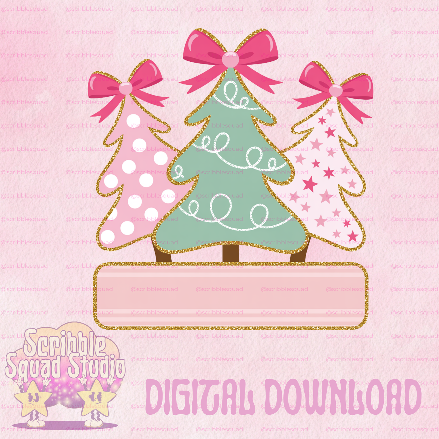 TREES AND TINSEL PNG