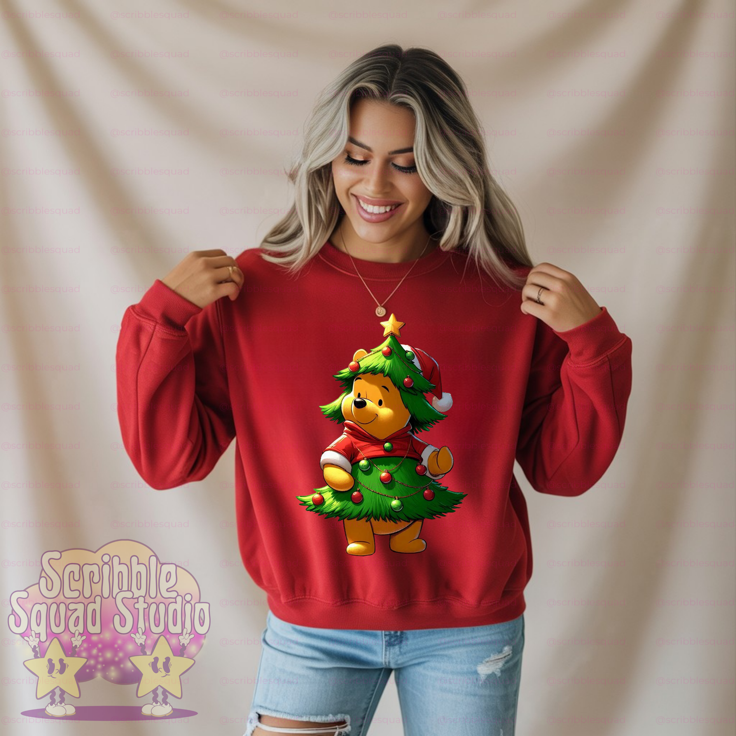 POOH THE CHRISTMAS PINE PNG