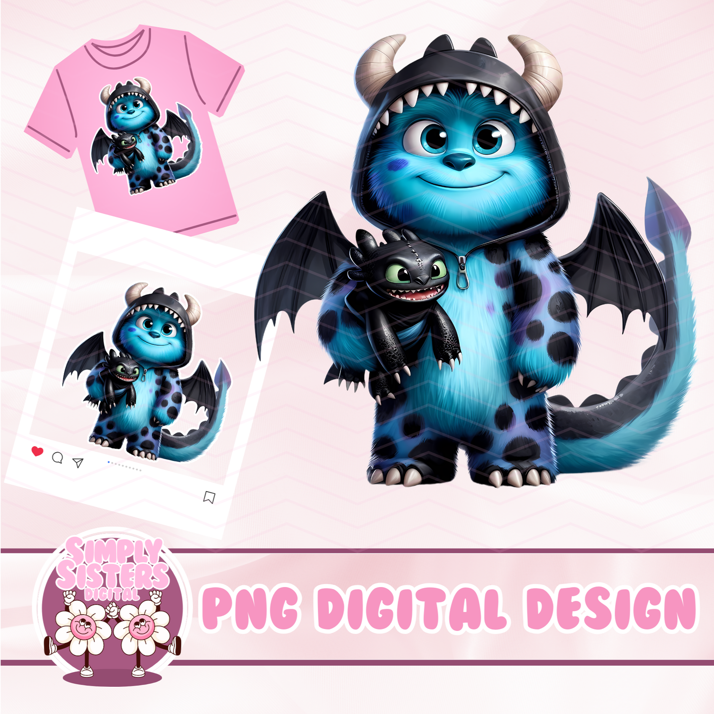 SULLY IN DRAGON COSTUME