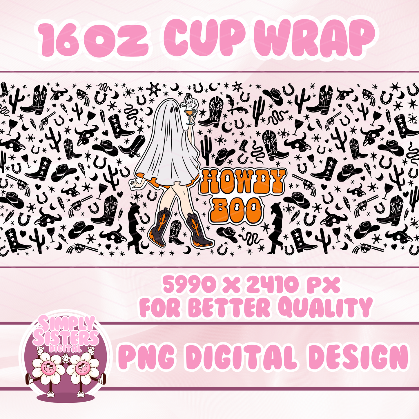 HOWDY BOO CUP WRAP