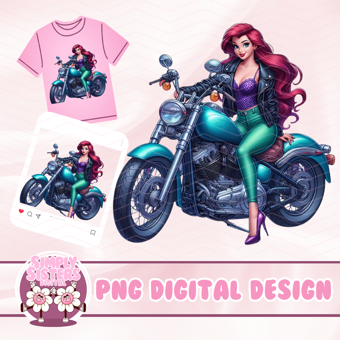LITTLE MERMAID BIKER