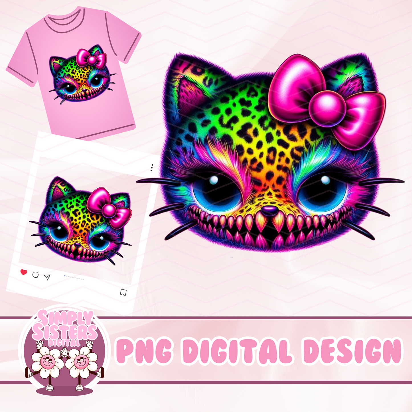 HELLO CHEETAH KITTY PNG