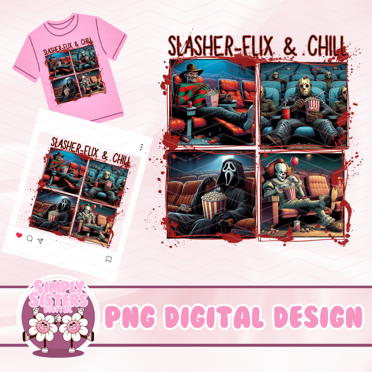 SLASHER FLIX AND CHILL PNG