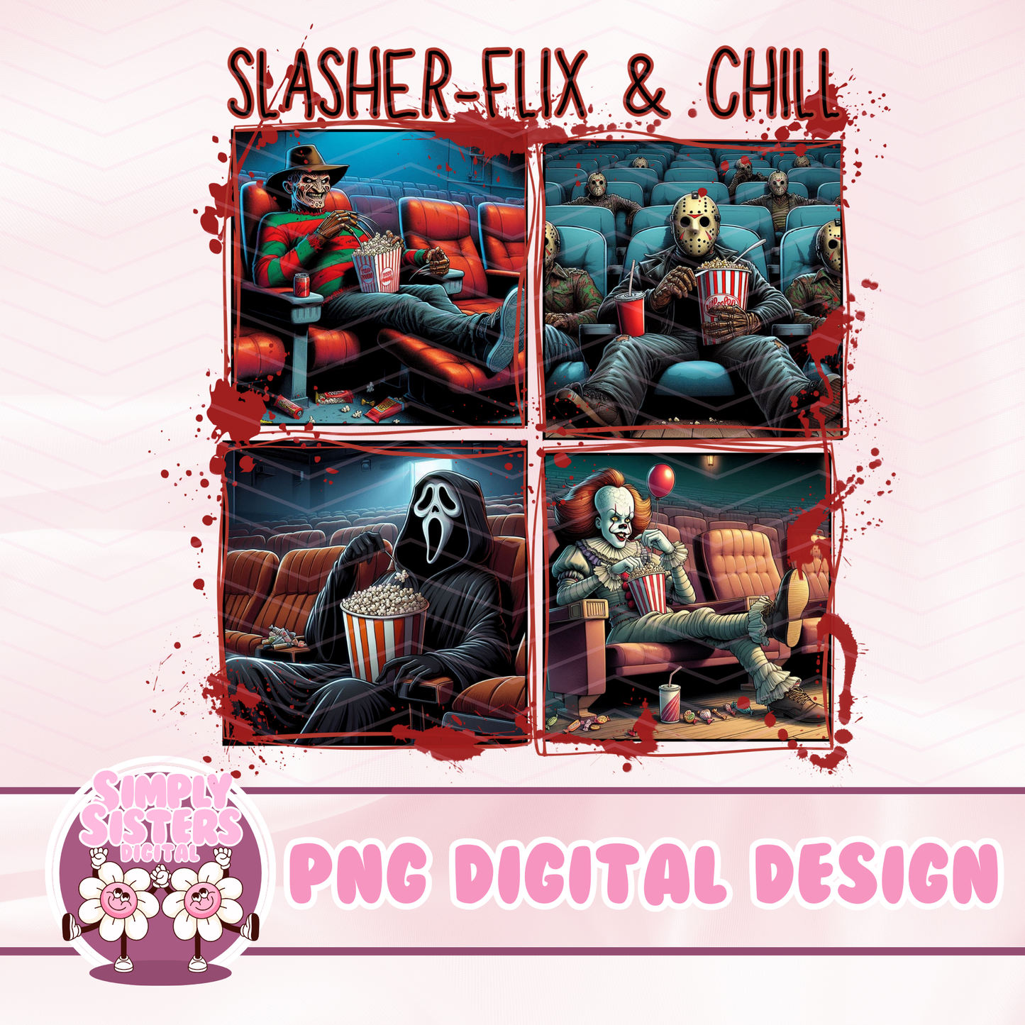 SLASHER FLIX AND CHILL PNG