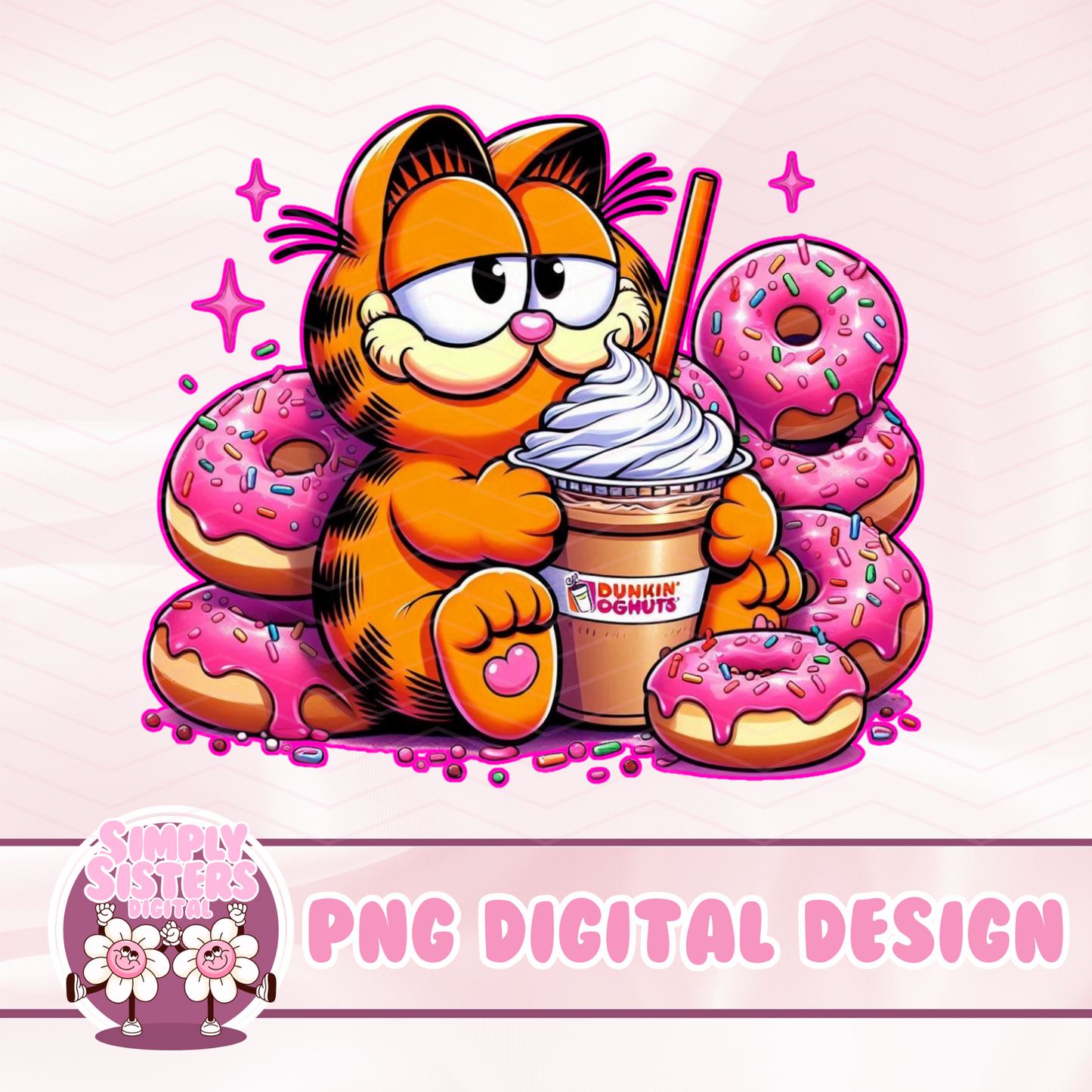 DOUGHNUT GARFIELD PNG