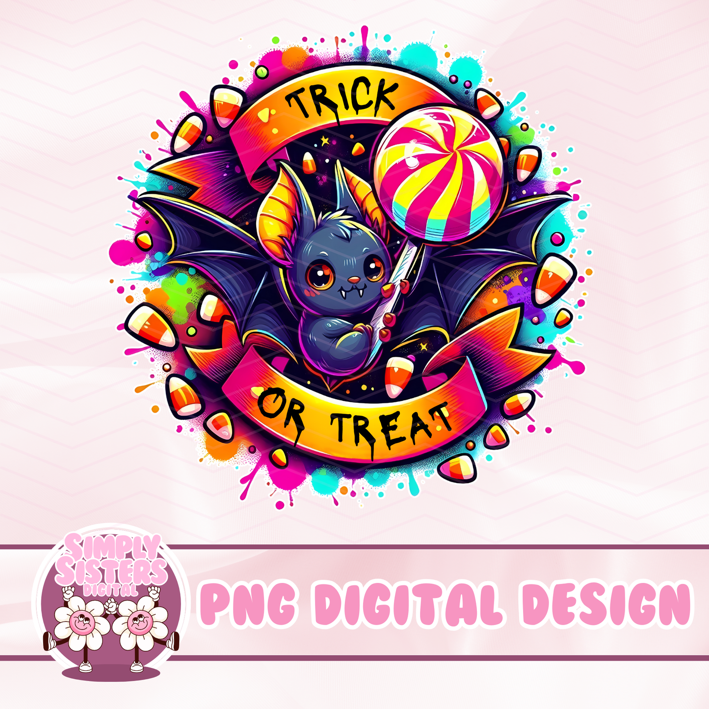 BATTY TRICK OR TREATERS PNG