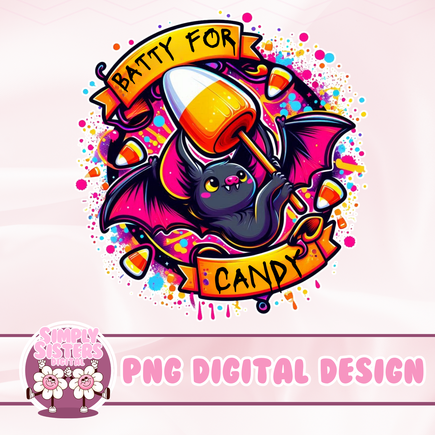 BATTY FOR CANDY PNG
