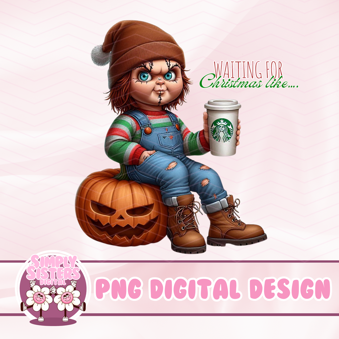 CHUCKY WAITING FOR XMAS PNG