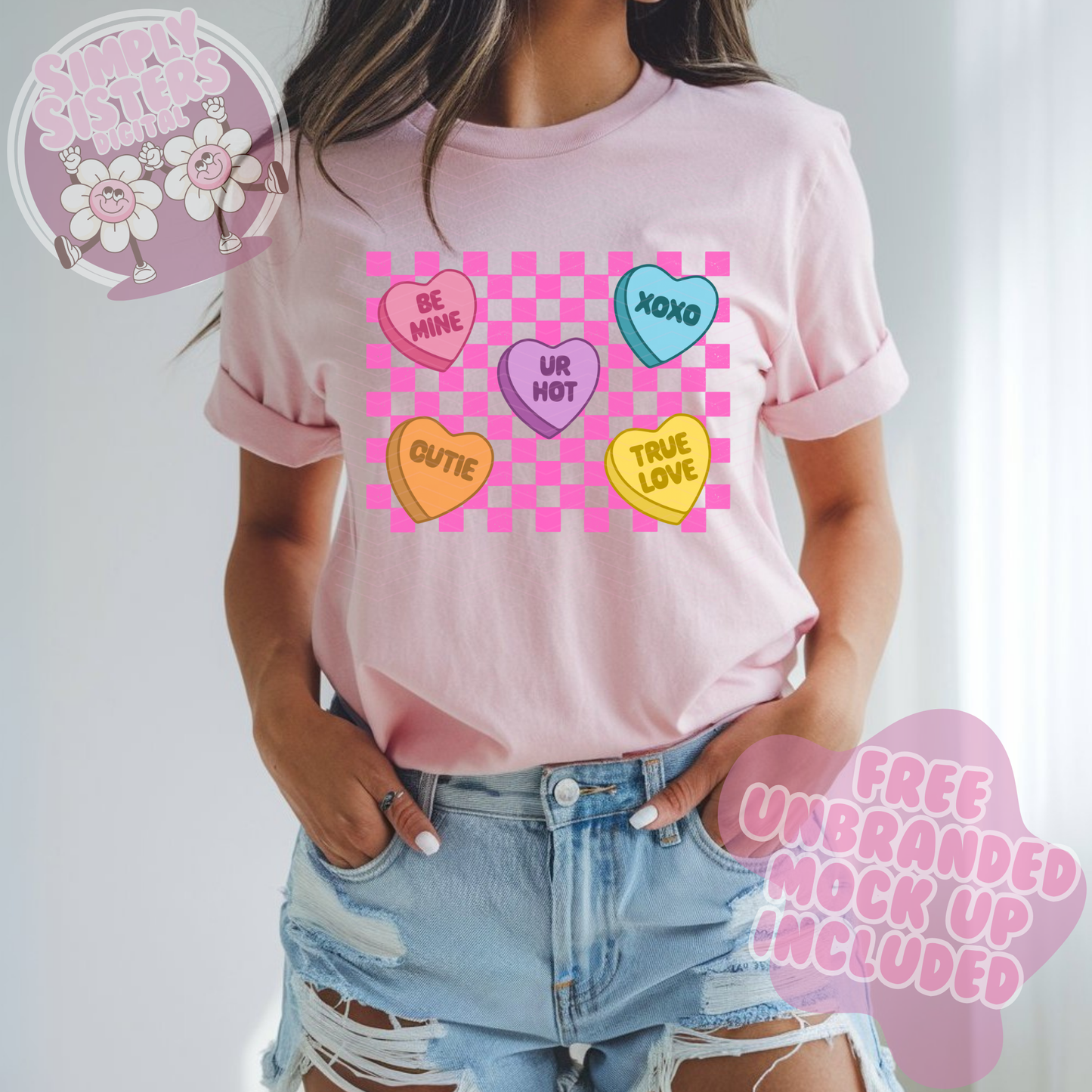 CHECKERED CONVERSATION HEARTS