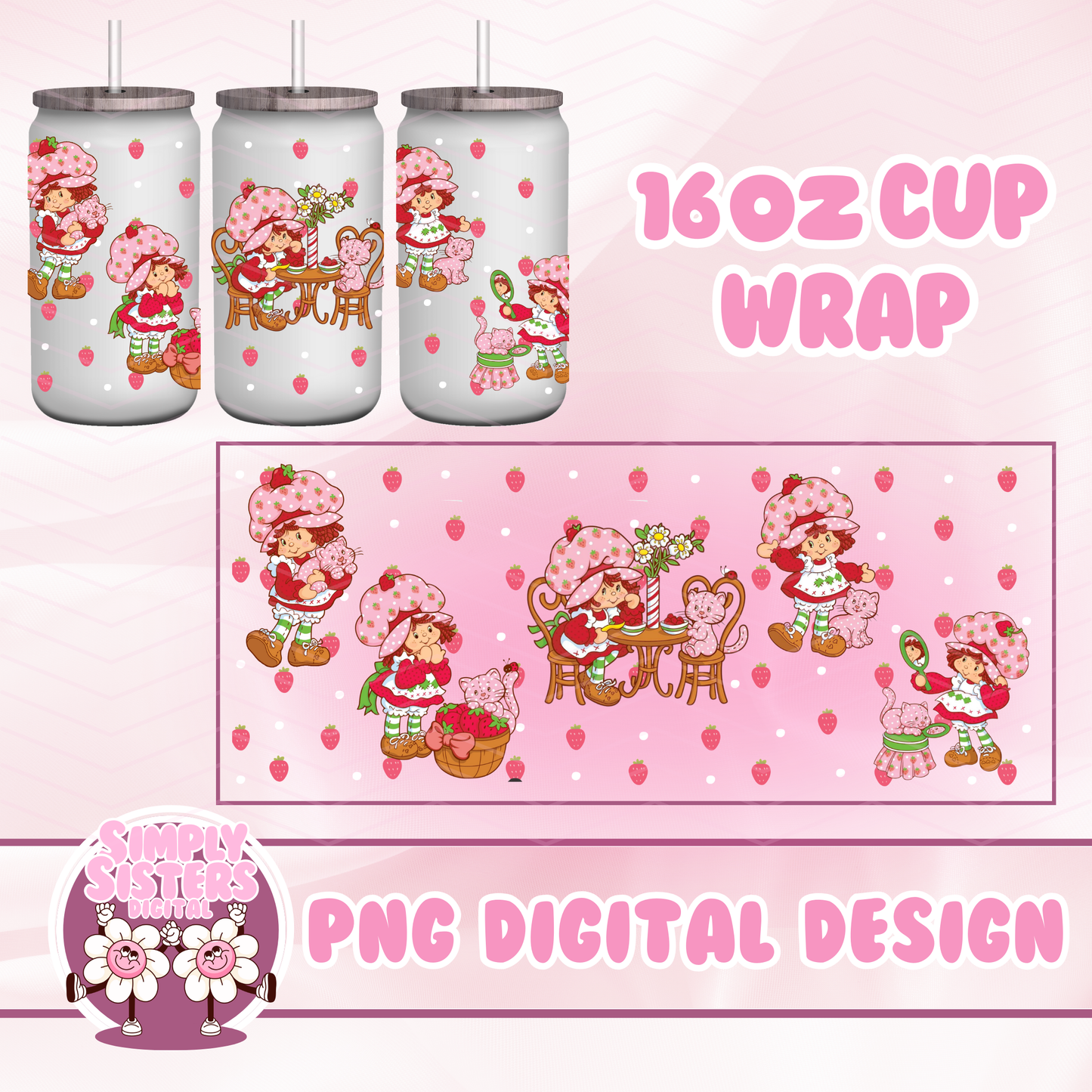 80s STRAWBERRY SHORTCAKE WRAP