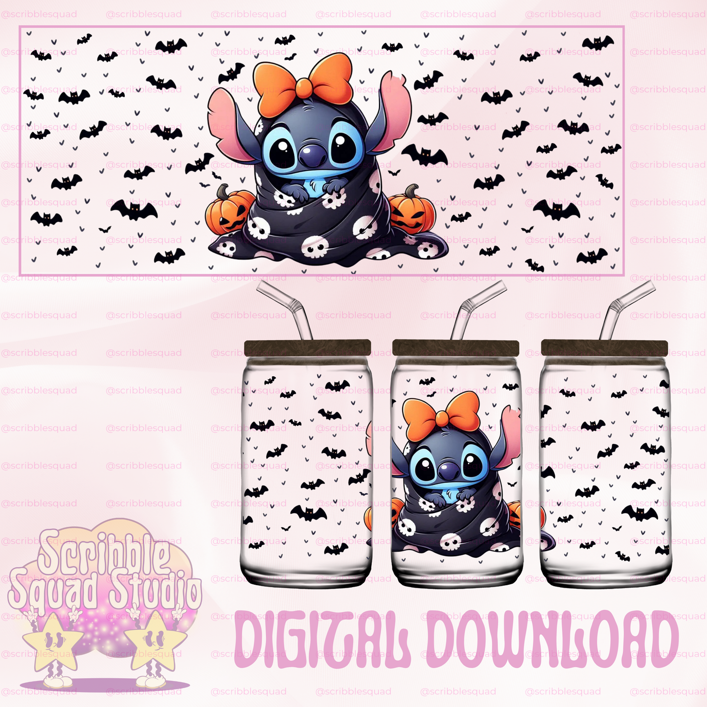 SPOOKY STITCH CUP WRAP