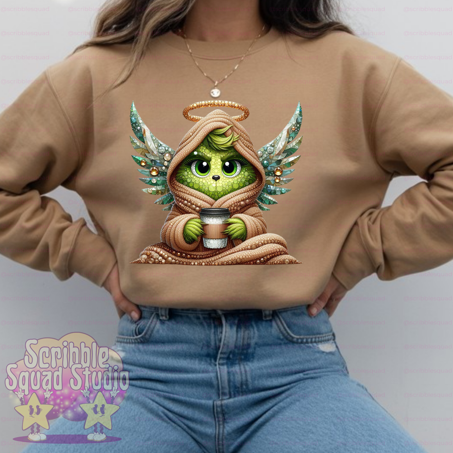GRINCHY ANGEL PNG