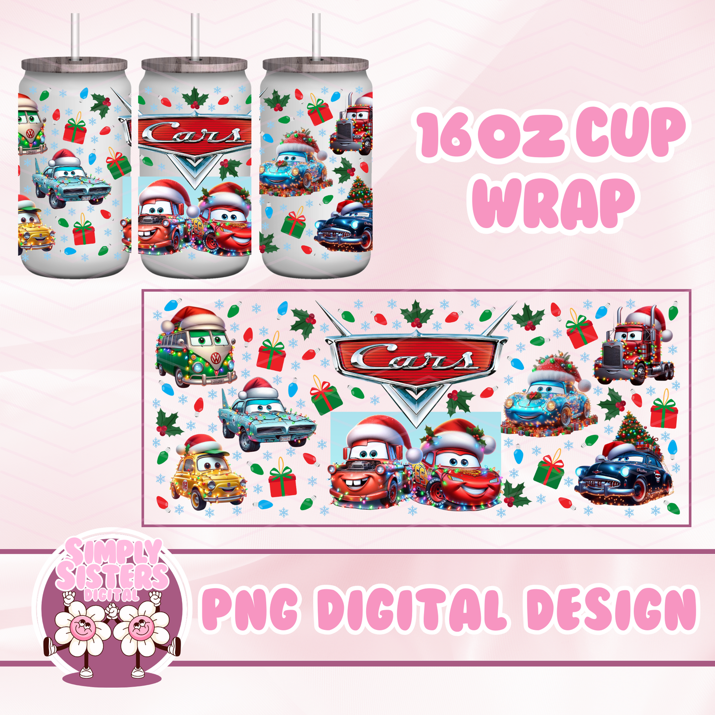 CARS CHRISTMAS CUP WRAP