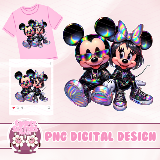 HOLOGRAPHIC MICKEY & MINNIE
