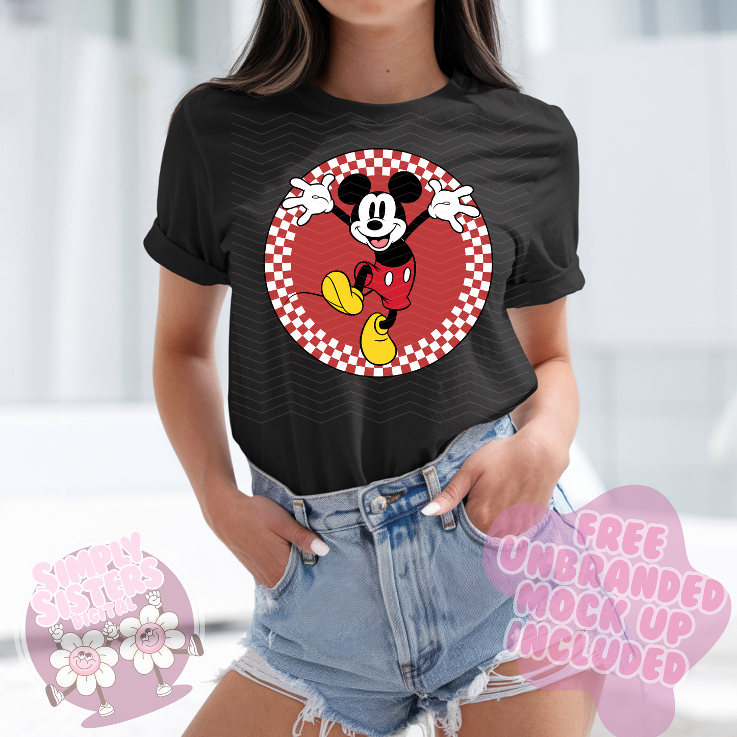 MICKEY CHECKERED PNG