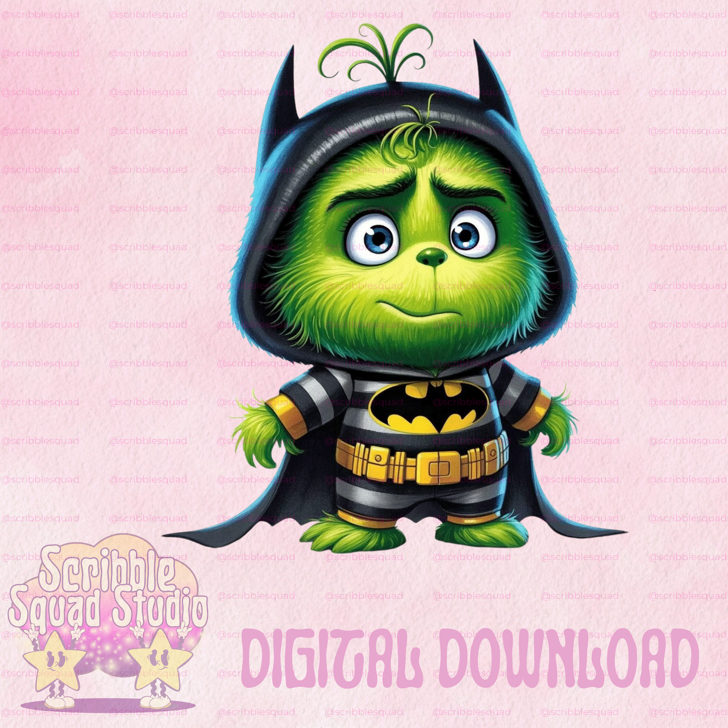BATMAN CHRISTMAS GRINCH PNG