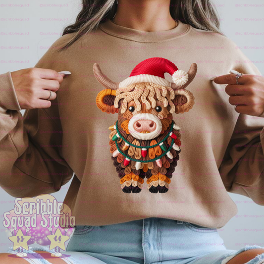 CHRISTMAS COW PNG
