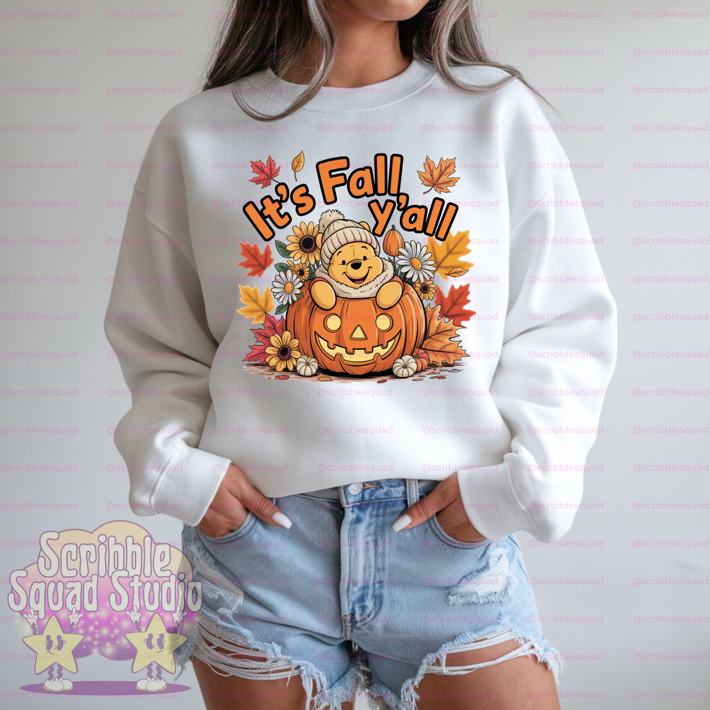 FALL YALL POOH PNG