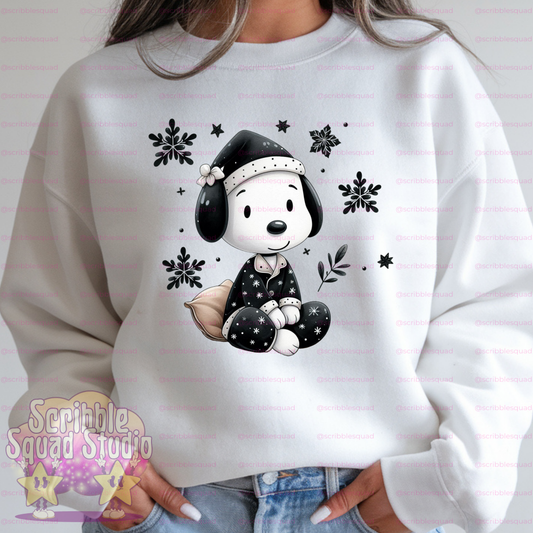 BLACK SNOOPY PNG