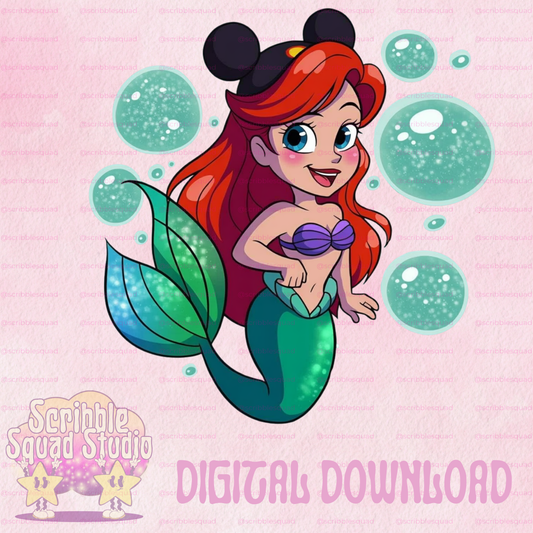 ARIEL GOES TO DISNEY PNG