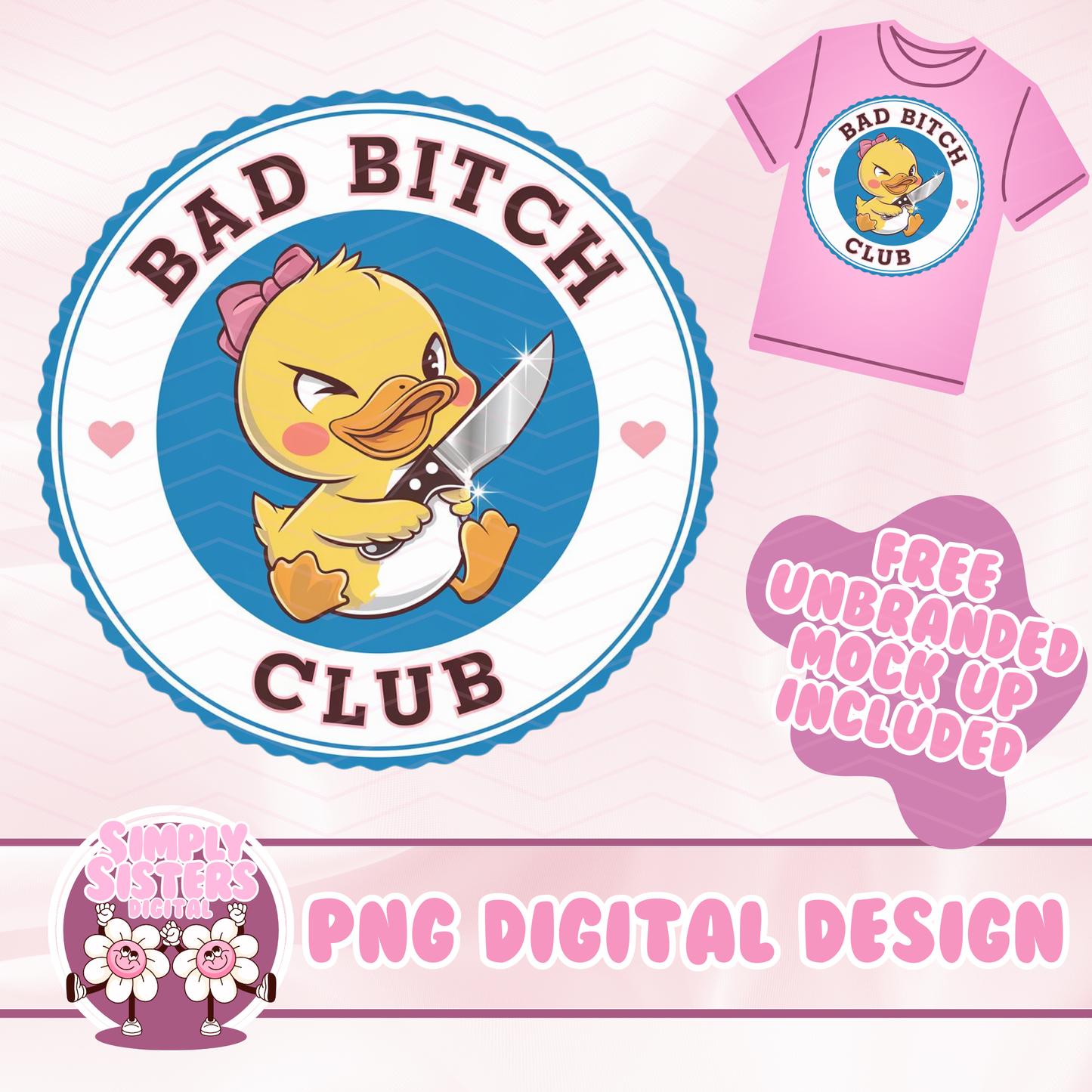 BLUE BAD BITCH PNG