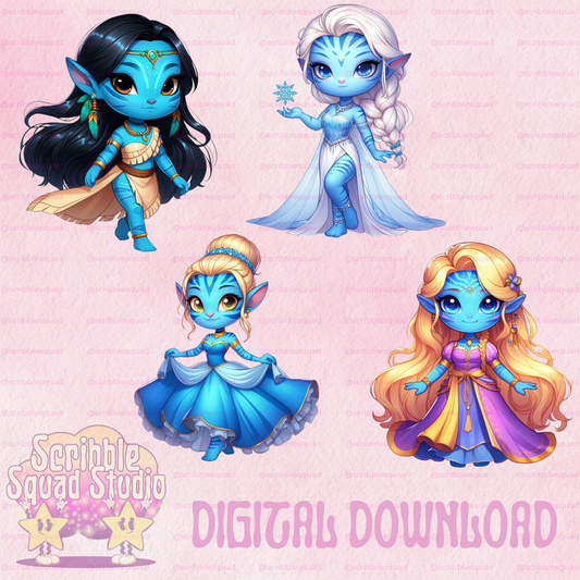 AVATAR PRINCESES PNG