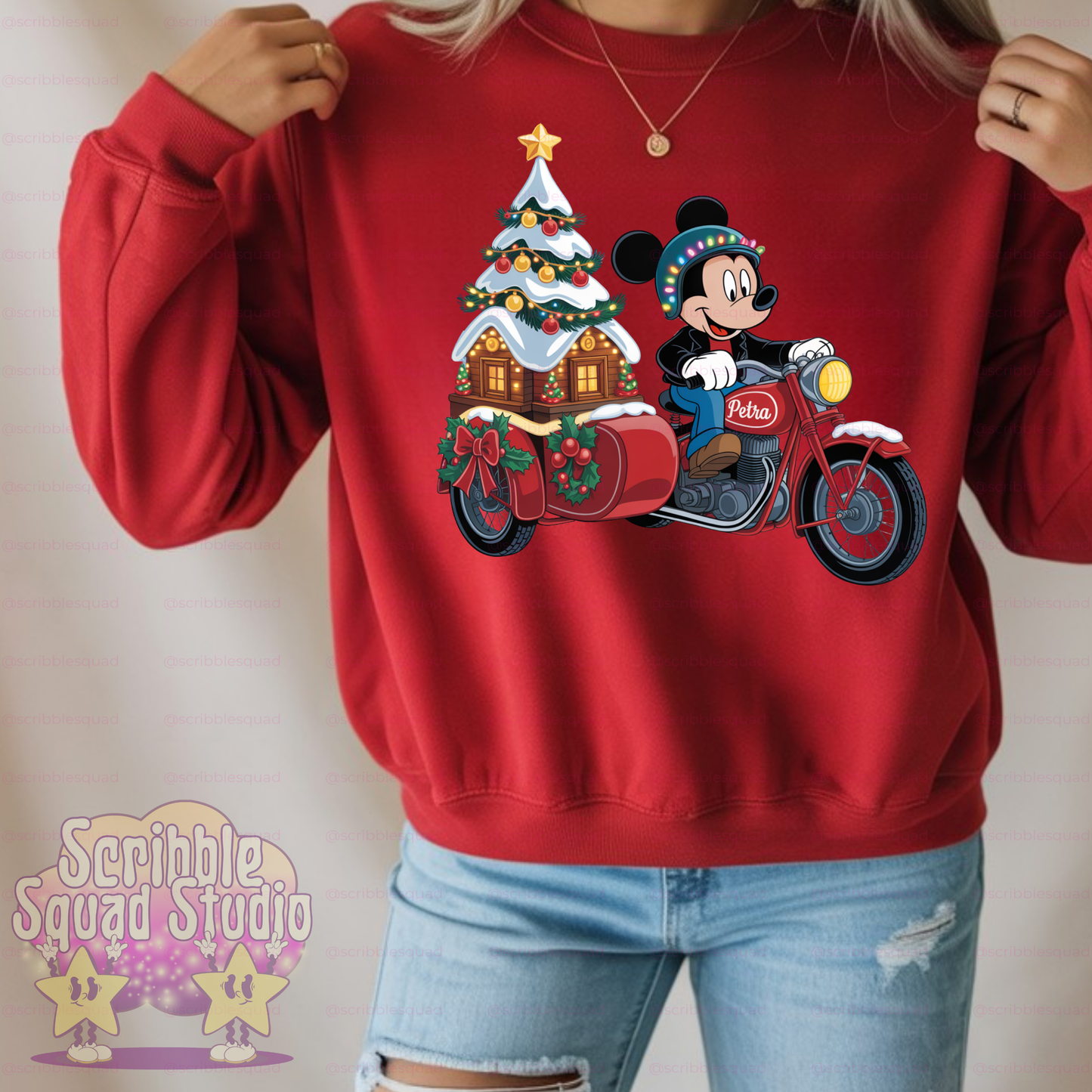 MICKEY MOPED CHRISTMAS PNG