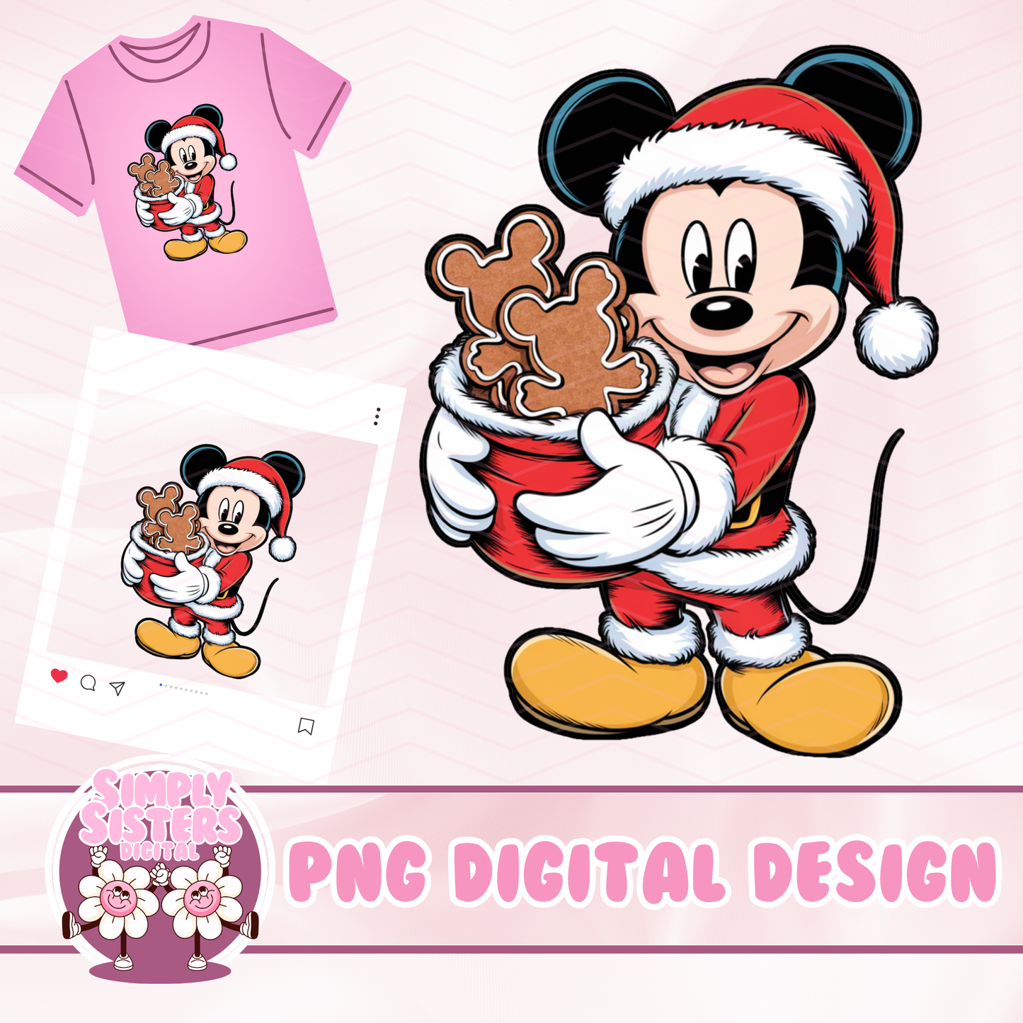 SANTA MICKEY PNG