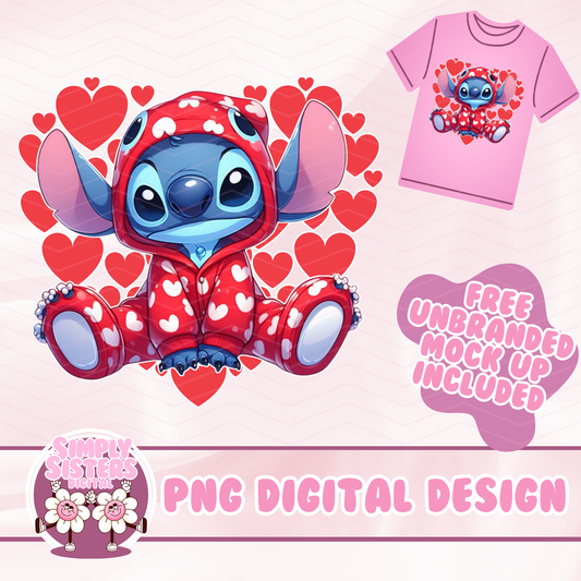 STITCH HEART PNG