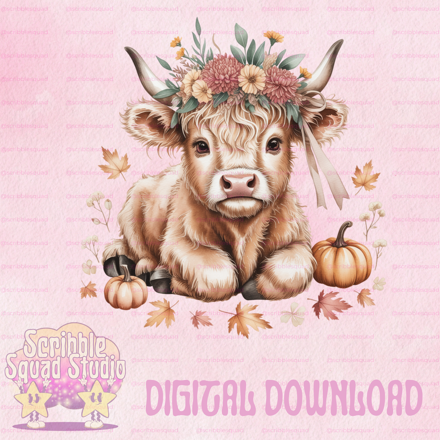 AUTUMN COW PNG