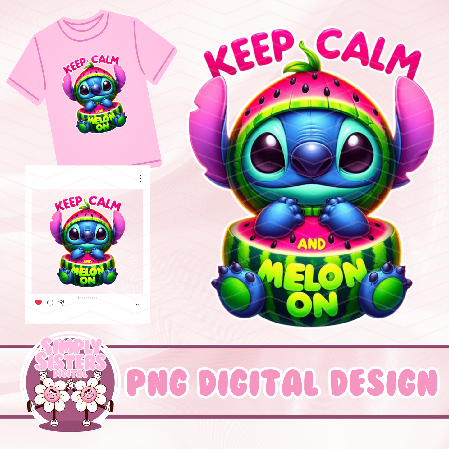 MELON ON STITCH PNG