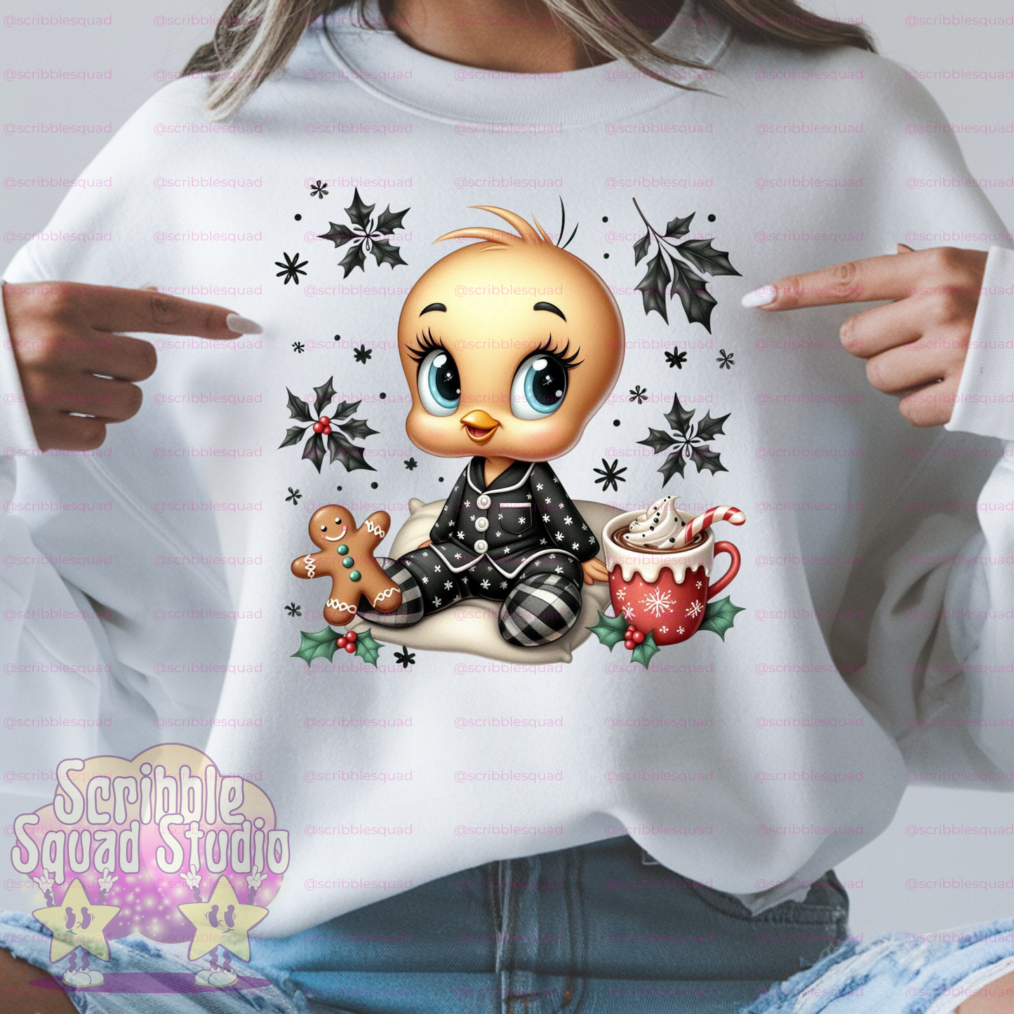 BLACK CHRISTMAS TWEETY PNG