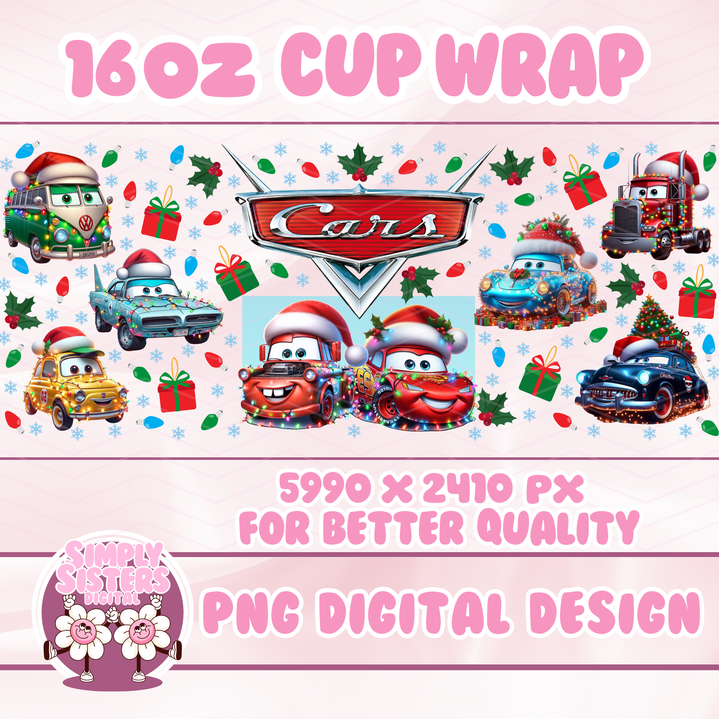 CARS CHRISTMAS CUP WRAP
