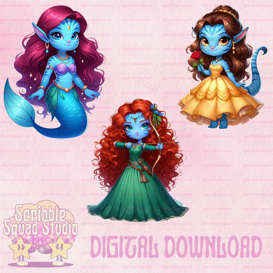 AVATAR PRINCESSES PNG